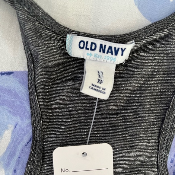 Silver/Grey Shiny Tank Top From Old Navy Size X-Small - Picture 3 of 3